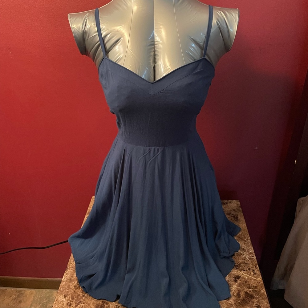 Talula Size 0 Blue Dress With Adjustable Straps
